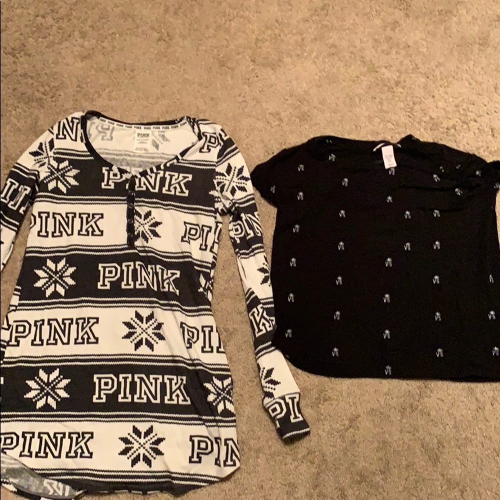 Pink Nightgown and VS T-shirt Size XS